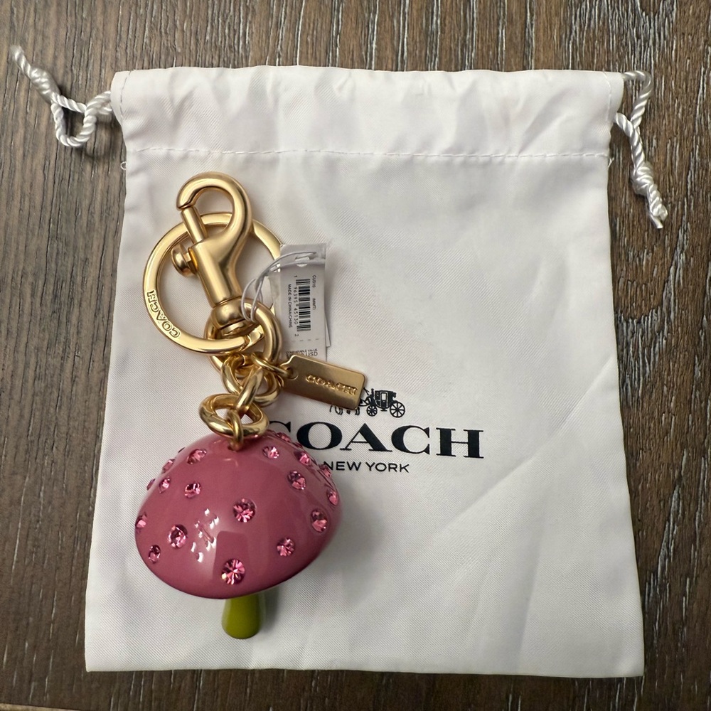 Coach Mushroom Charm